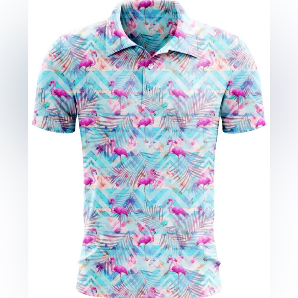 Lofty Llama “Florida Man” Golf Polo